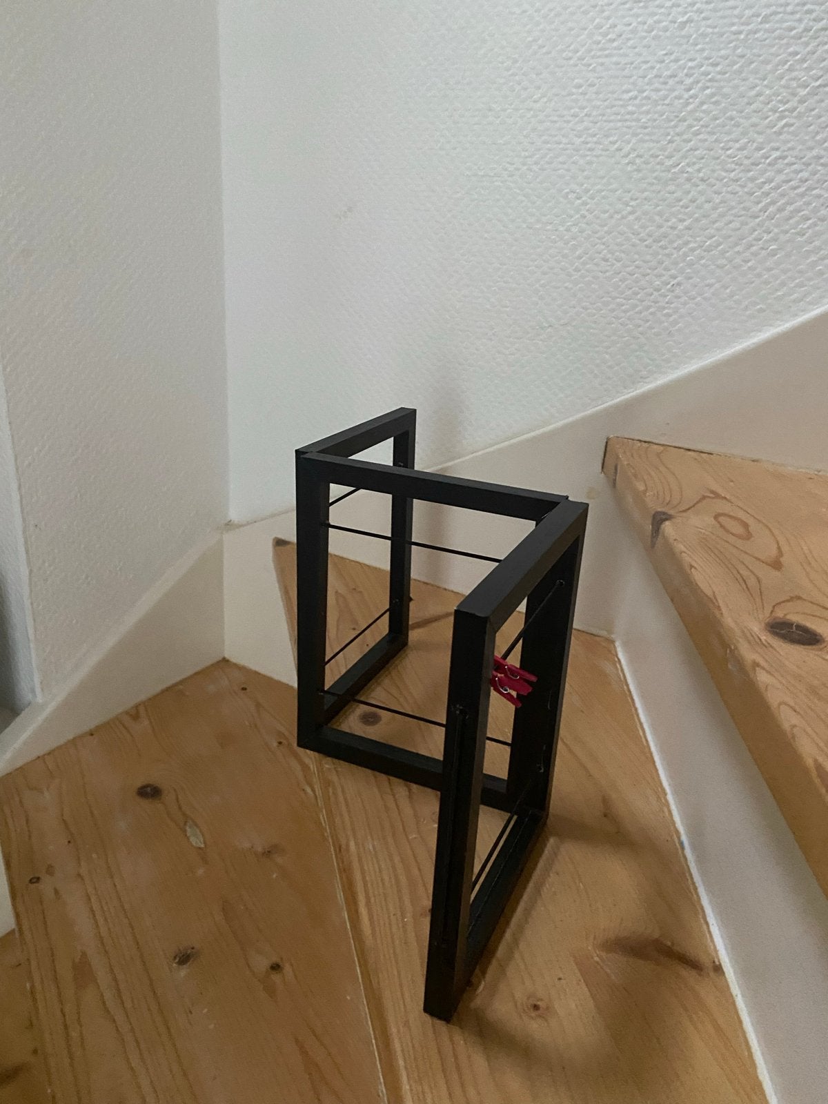Houten drieluik voor foto's of memobord, 23 cm, Gebruikt, 18 cm, Hangend