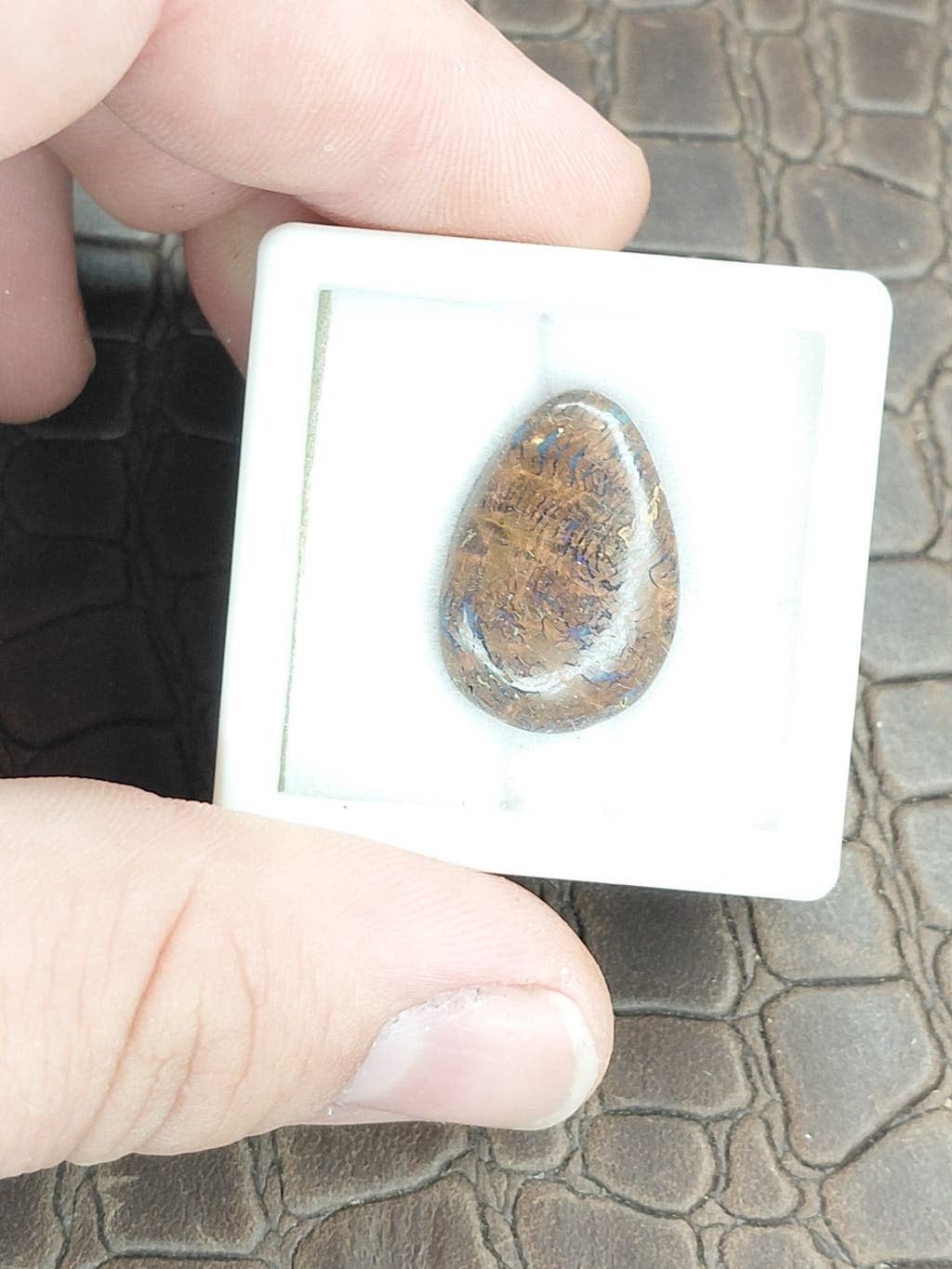 Geopaliseerd boulder opaal cabochon, Ophalen of Verzenden, Nieuw