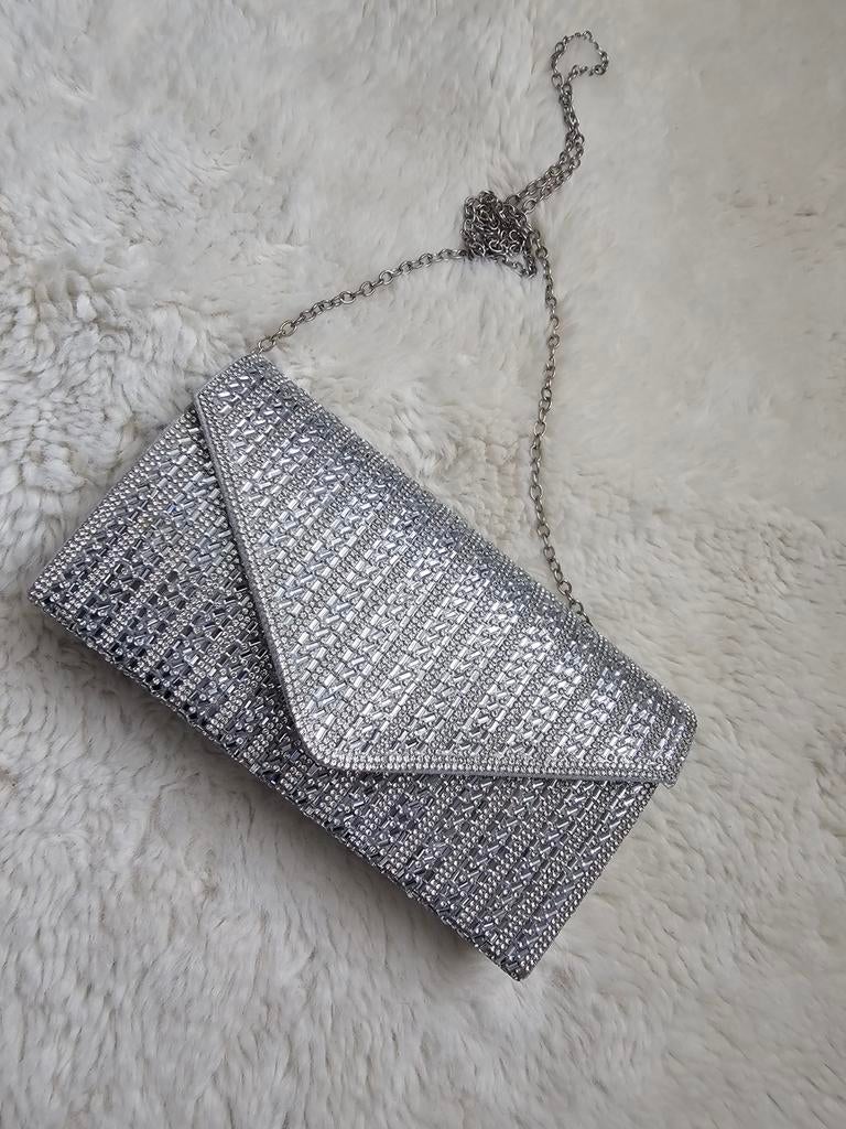 Glitter tas zgan (feest tas), Ophalen of Verzenden, Zo goed als nieuw, Overige kleuren