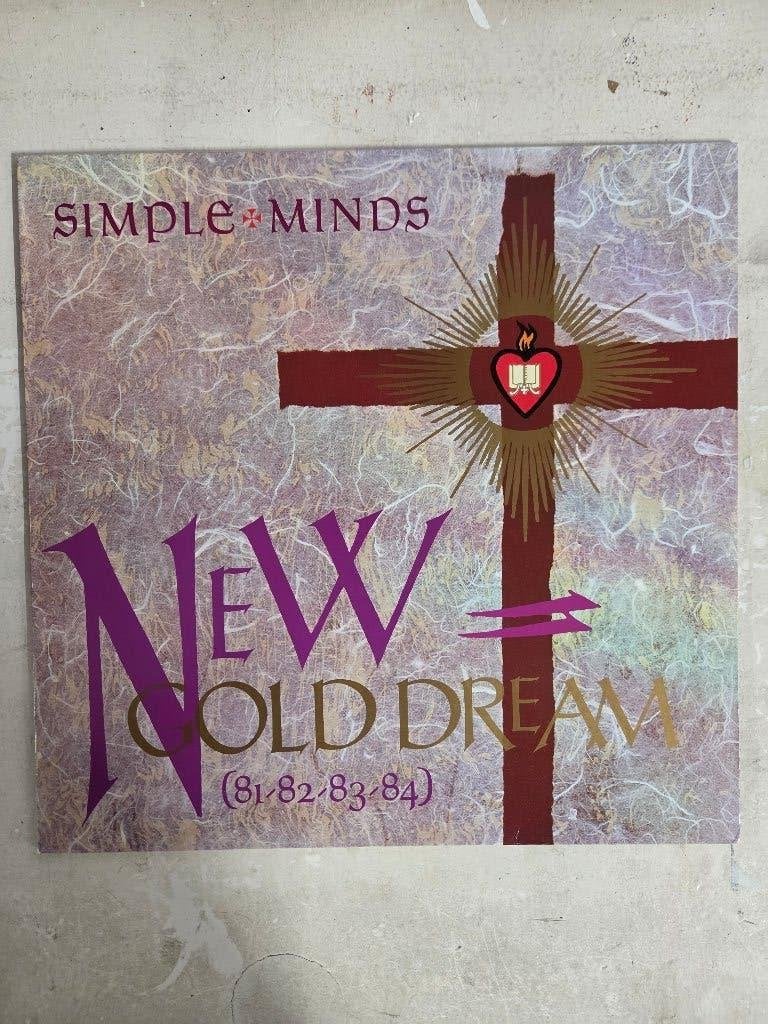 Vinyl lp SIMPLE MINDS: NEW GOLD DREAM, Beschermende buitenhoes, LP, Gebruikt, Pop