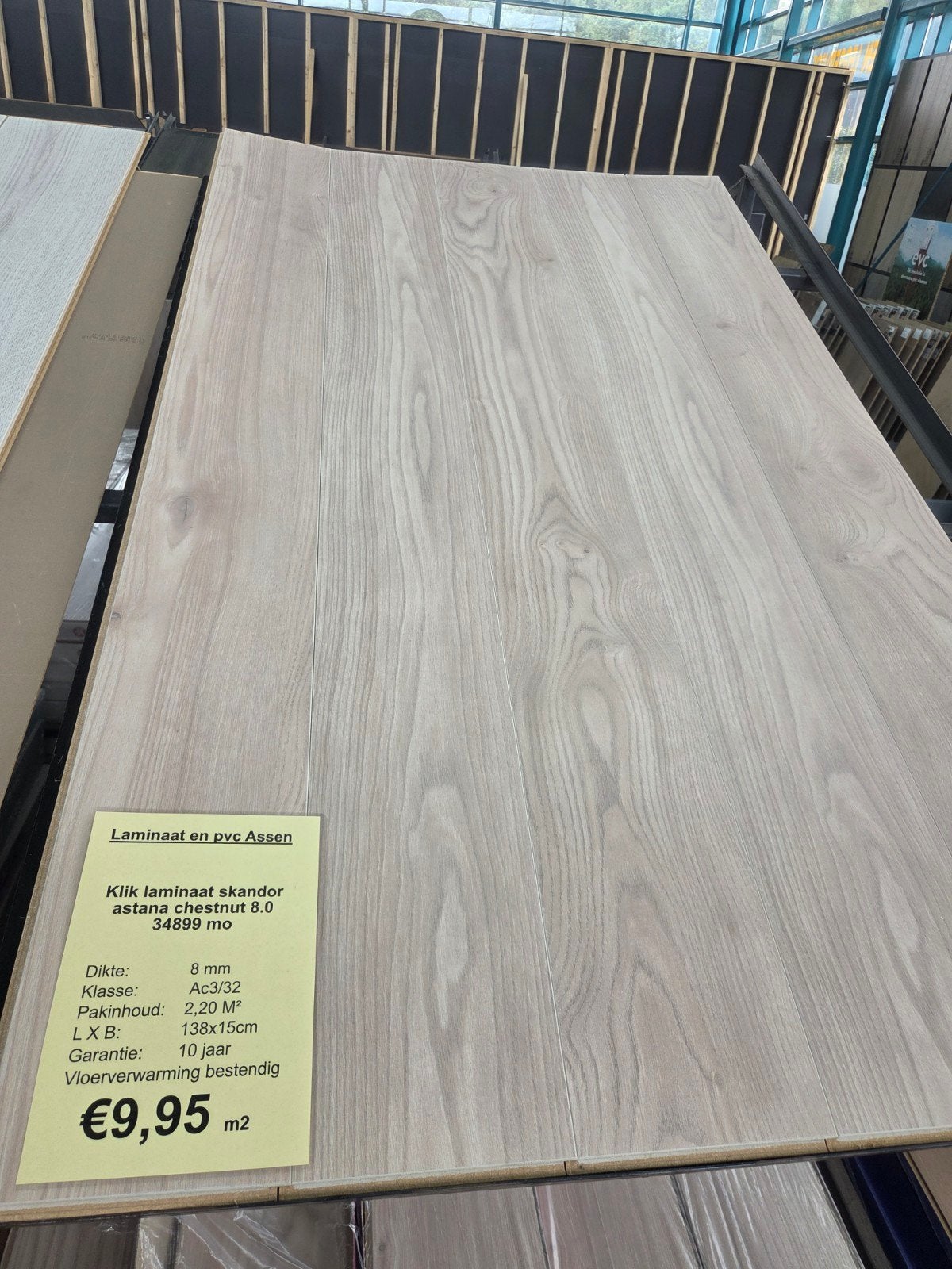 click laminaat skandor astana chestnut 34899, Ophalen, Nieuw, 75 m² of meer, Laminaat