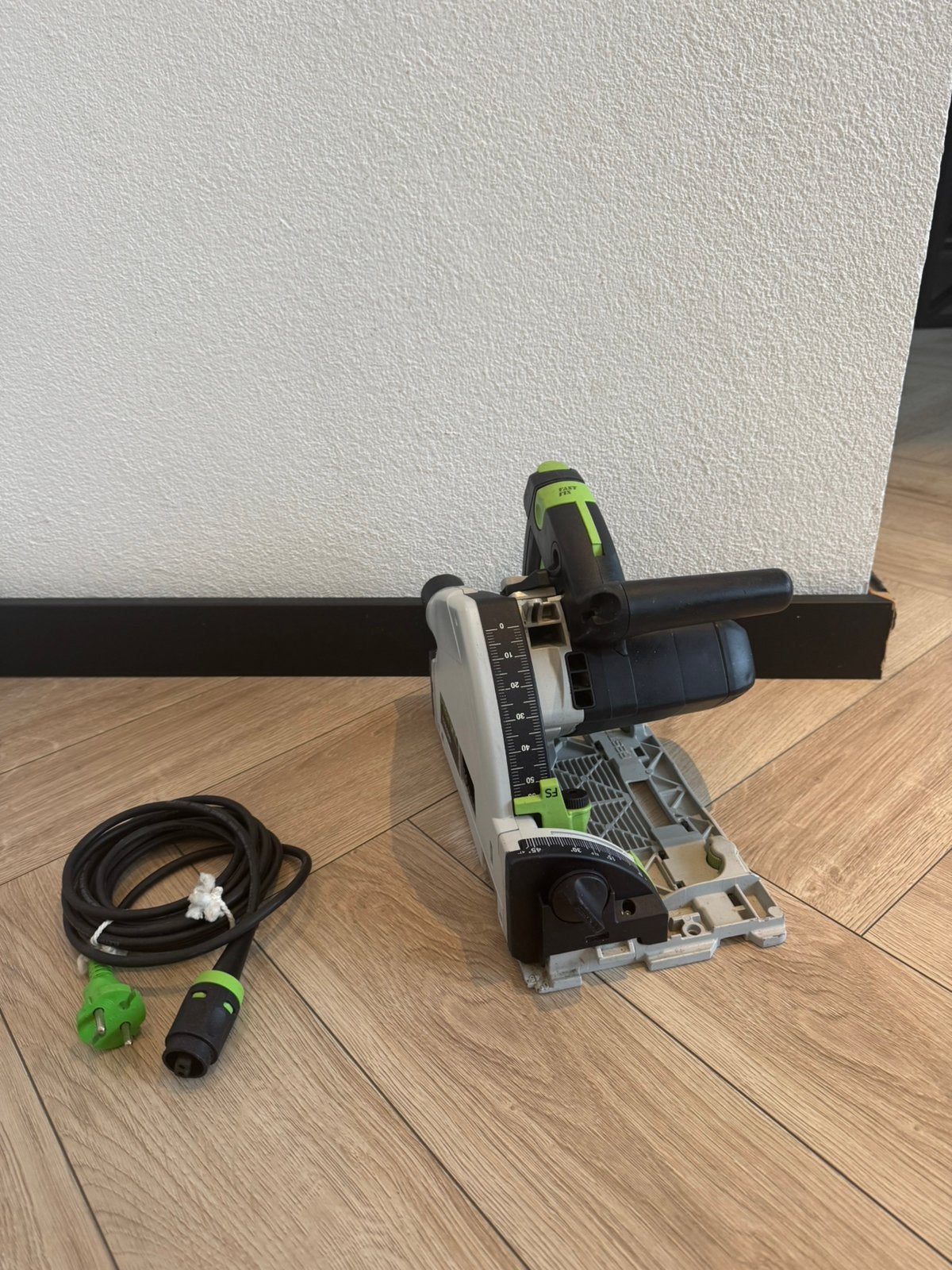 Festool ts 55 REBQ invalzaag, Ophalen, Gebruikt