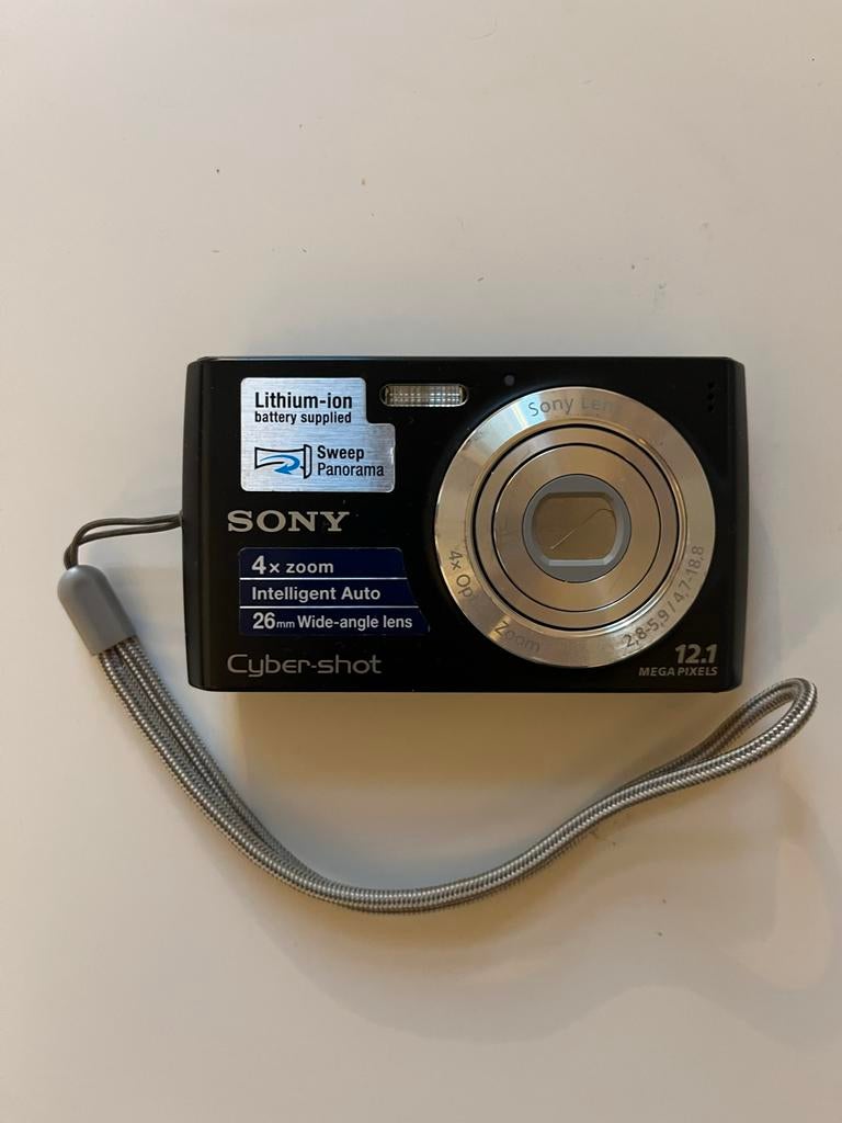 Sony Cybershot 12.1 MP, 26mm lens, incl. accu, Ophalen of Verzenden, Gebruikt, Compact, Sony