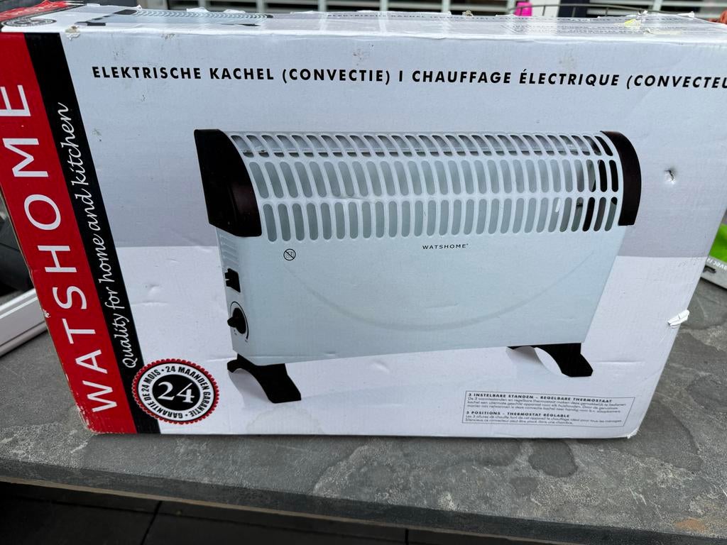 Whatshome Elektrische Kachel (Convectie) - Nieuw in doos, Huis en Inrichting, Overige soorten, Elektrisch, Ophalen of Verzenden