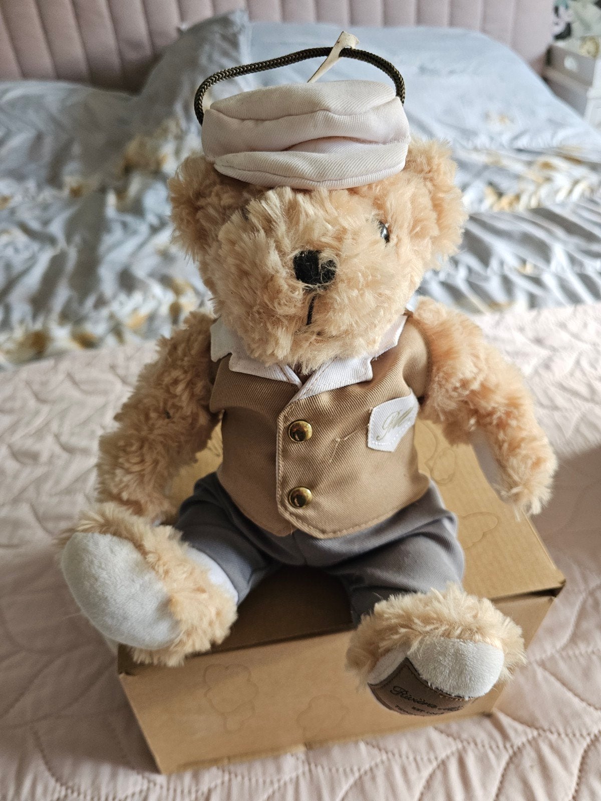 Schattig Riviera Maison Teddybeer met Kleding, Overige merken, Beer, Ophalen of Verzenden, Zo goed als nieuw