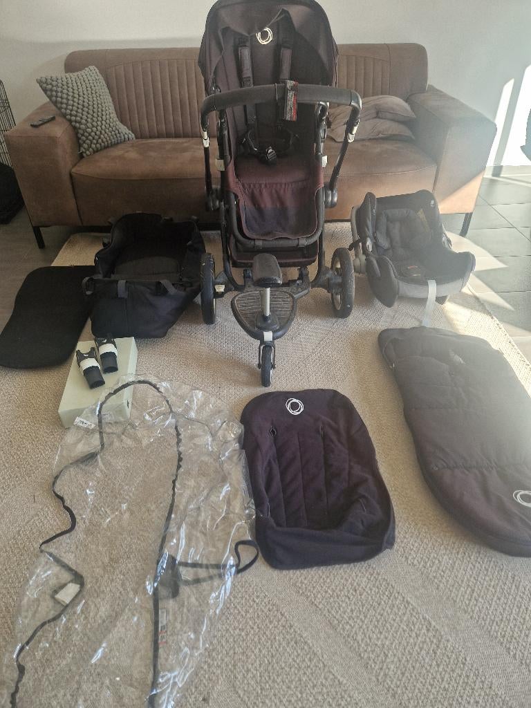 Complete Bugaboo Buffalo kinderwagen + accessoires, Ophalen, Gebruikt, Verstelbare duwstang, Bugaboo