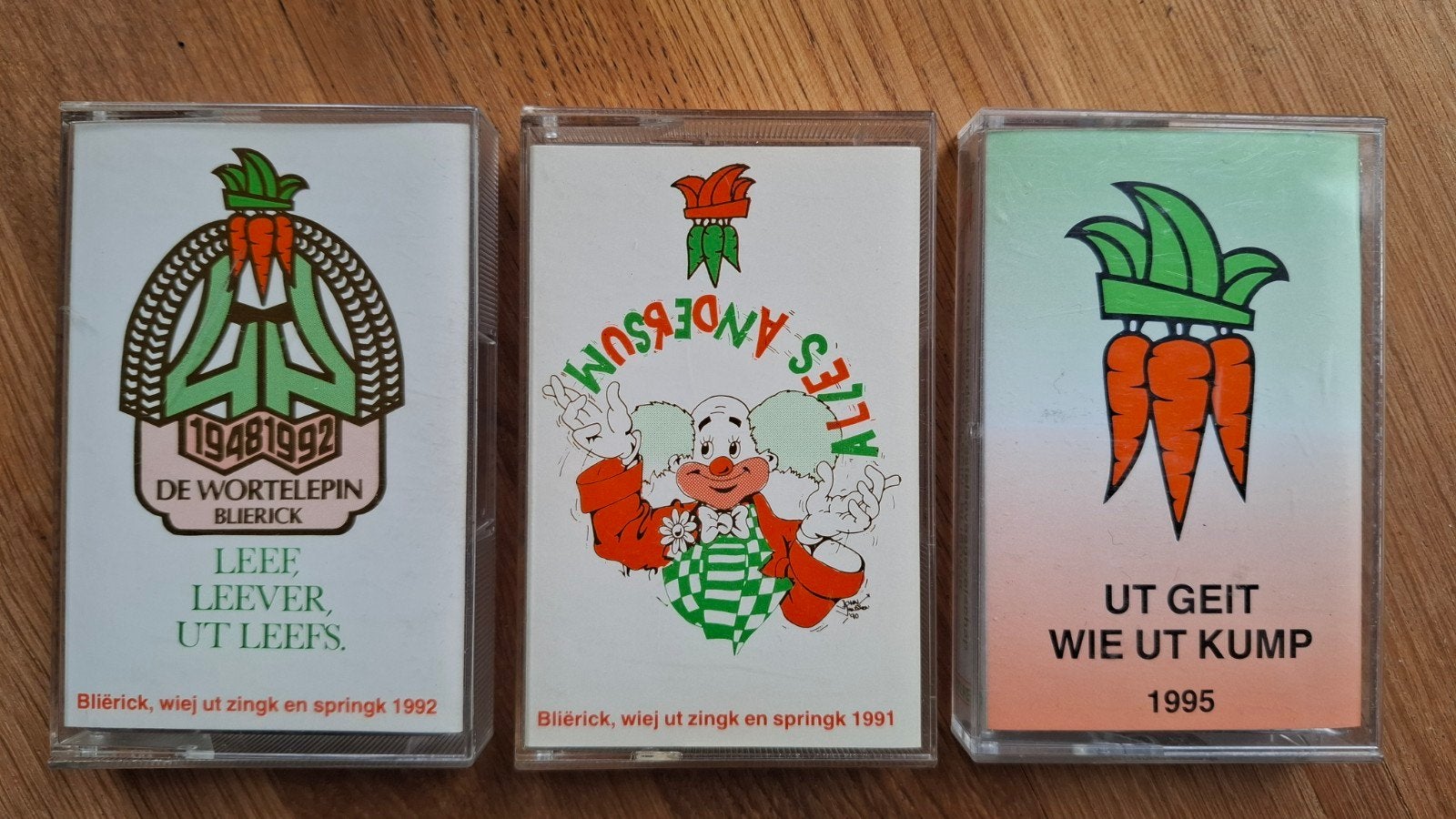 Wortelepin mc's carnaval Blerick vastelaovend streektaal, Ophalen of Verzenden, Zo goed als nieuw, 2 t/m 25 bandjes, Voorbespeeld
