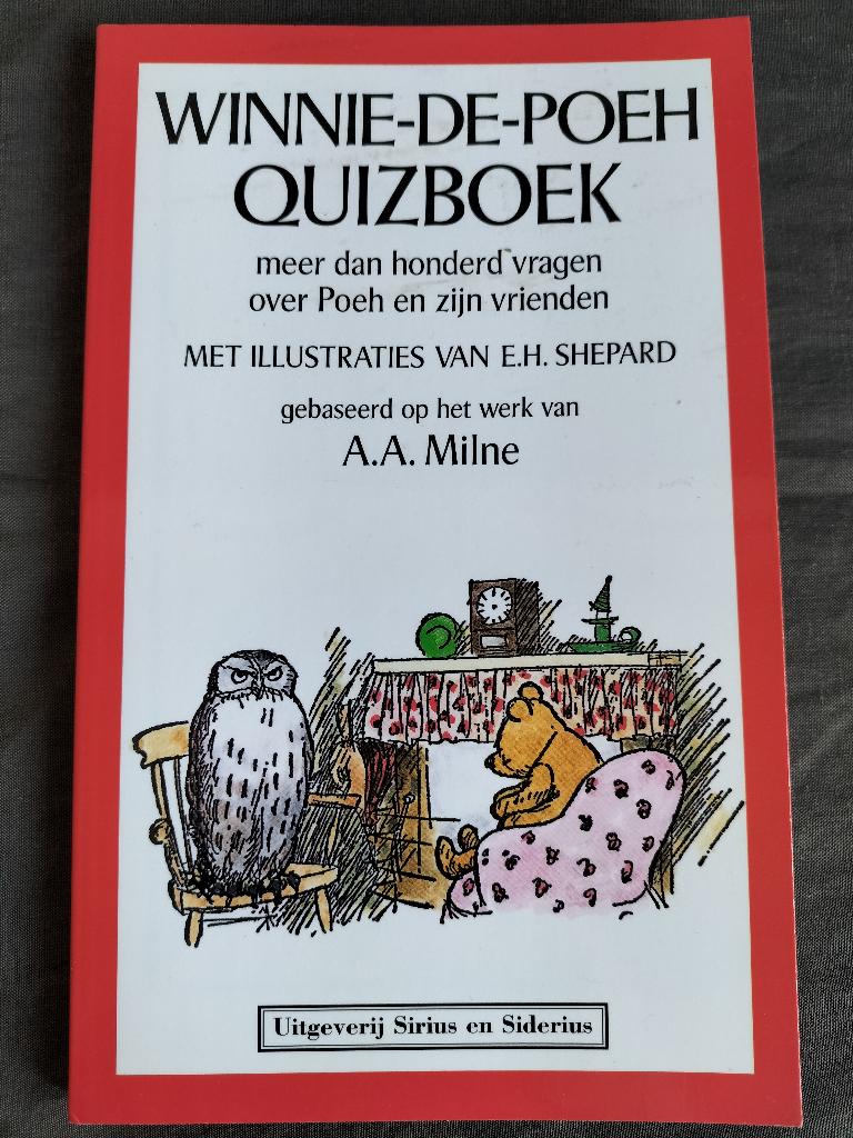 Winnie-de-Poeh quizboek, Ophalen of Verzenden, Zo goed als nieuw, A.A. Milne, Non-fictie