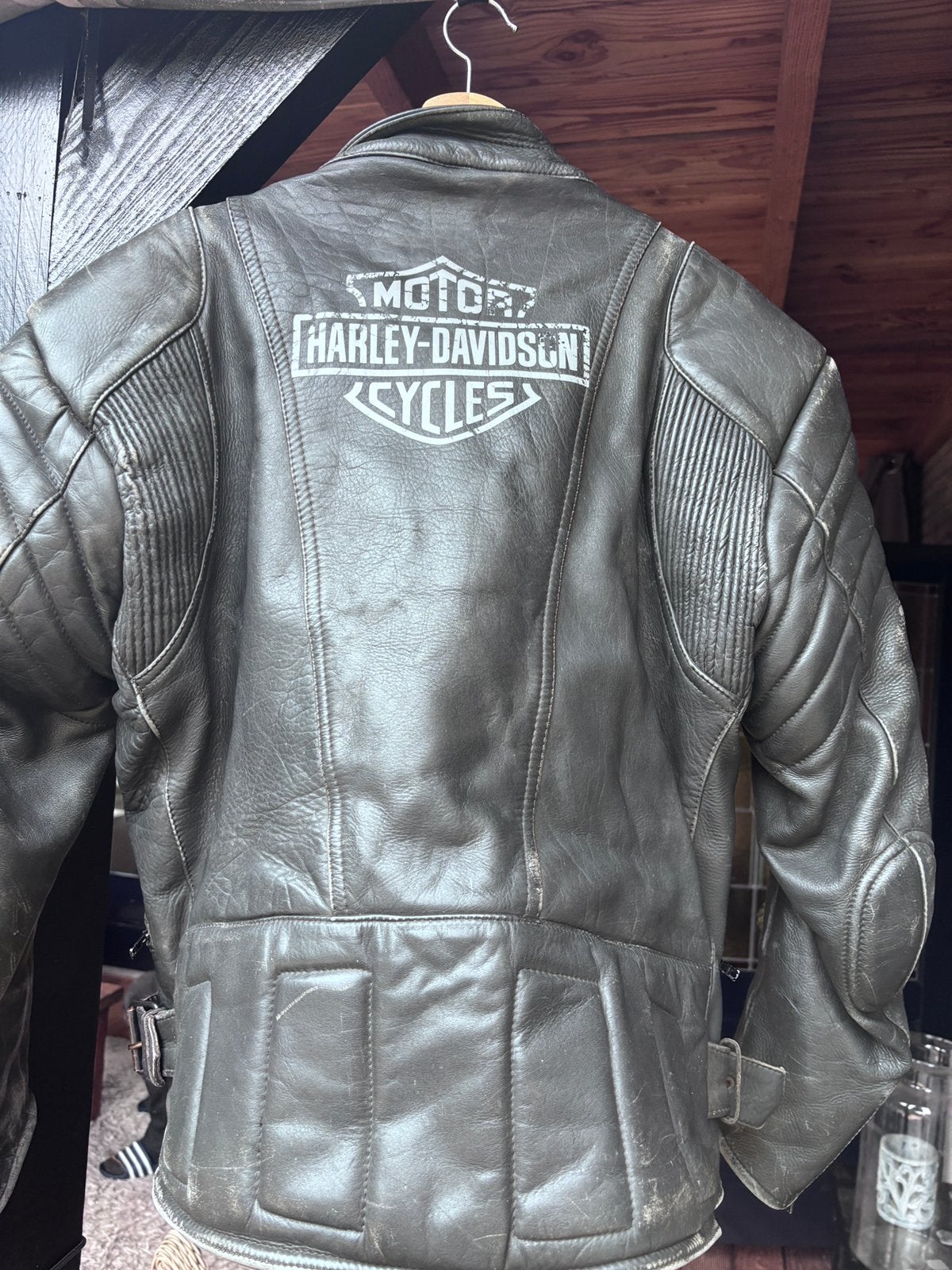 Harley Davidson leren jas, Ophalen of Verzenden, Gedragen, Maat 56/58 (XL), Zwart