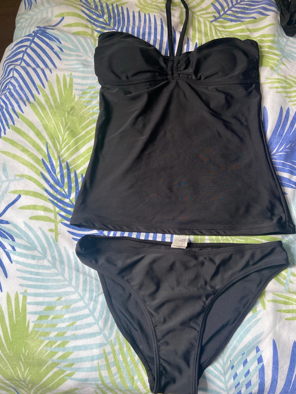 Zwarte tankini set -, Kleding | Dames, Ophalen of Verzenden, Zo goed als nieuw, Zwart, Bikini