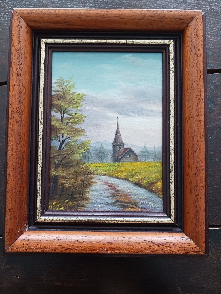 schilderij (op hout geschilderd), Antiek en Kunst, Kunst | Schilderijen | Klassiek, Ophalen