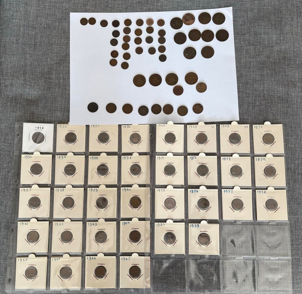 Nederlandse munten, 1/2 cent, 1 Cent, 2,5 Cent, Postzegels en Munten, Munten | Nederland, Ophalen of Verzenden, Koningin Wilhelmina