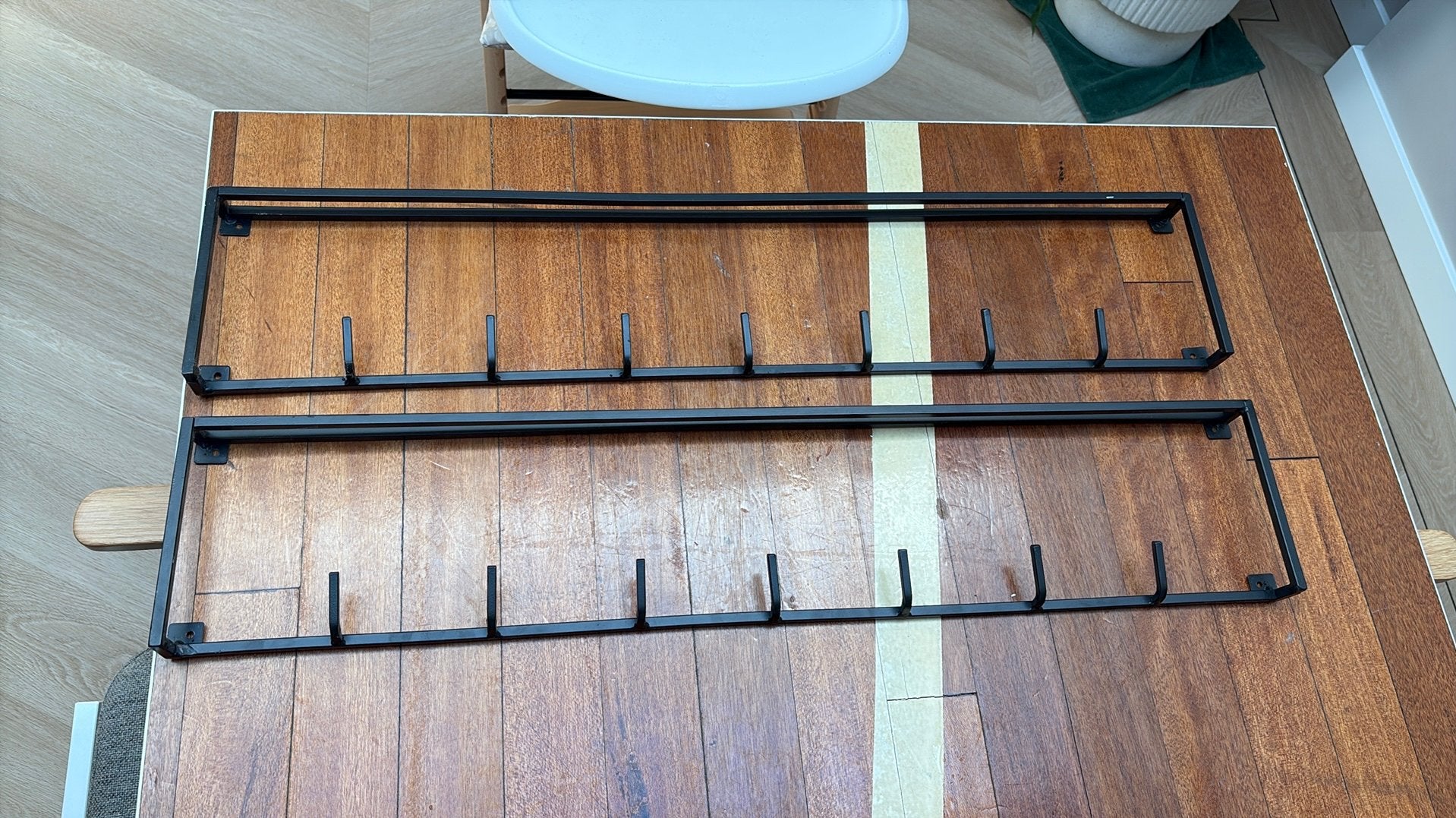2 kapstokken, Zo goed als nieuw, Minder dan 100 cm, Hout, Ophalen