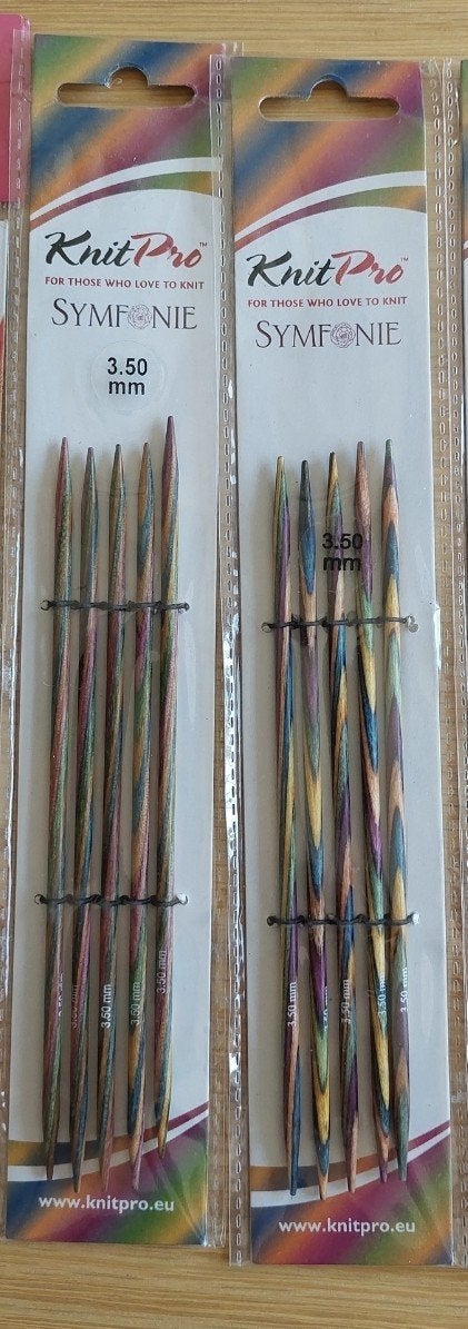 Nieuwe Knitpro Symfonie sokkennaalden 15 cm, 2x 3,5 mm, Ophalen of Verzenden, Nieuw, Breien, Naald