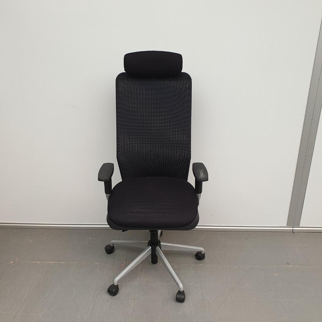 Sokon bureaustoel - zwarte stof / netweave zwarte stof, Ophalen, Gebruikt, Zwart