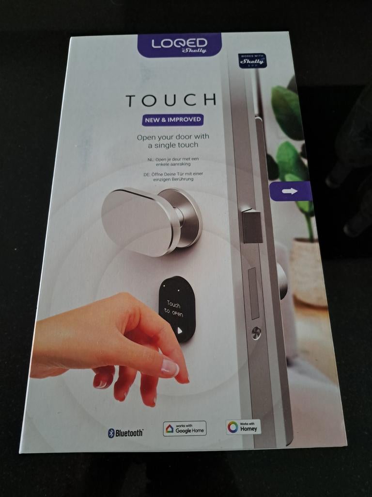 Nieuw LOQED Touch Smart Lock met power kit  Hoppe deurbeslag, Ophalen of Verzenden, Nieuw, Klink of Kruk