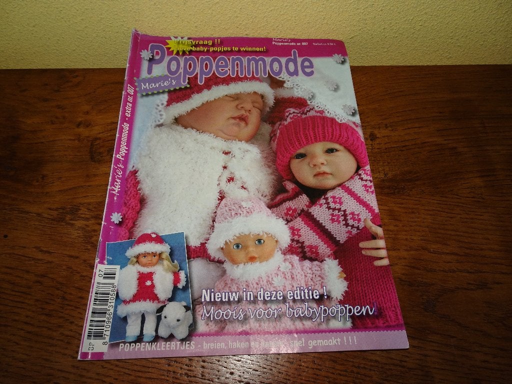 Marie's Poppenmode nr. 007 tijdschrift, Hobby en Vrije tijd, Breien en Haken, Ophalen of Verzenden, Zo goed als nieuw, Breien of Haken