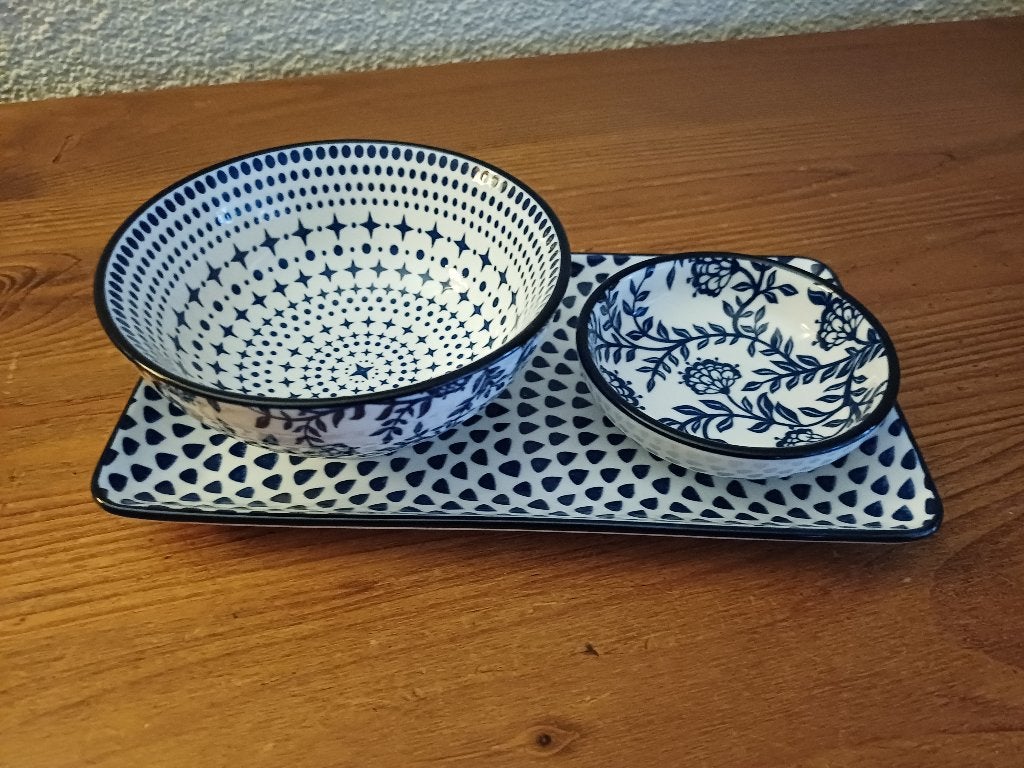 Gusta Schalensetje 3 delig  , Overige merken, Ophalen of Verzenden, Overige stijlen, Porselein