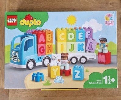 Lego Duplo 10915 Alfabet Vrachtwagen compleet, Inclusief instructies, Overige thema's, Ophalen of Verzenden, Zo goed als nieuw