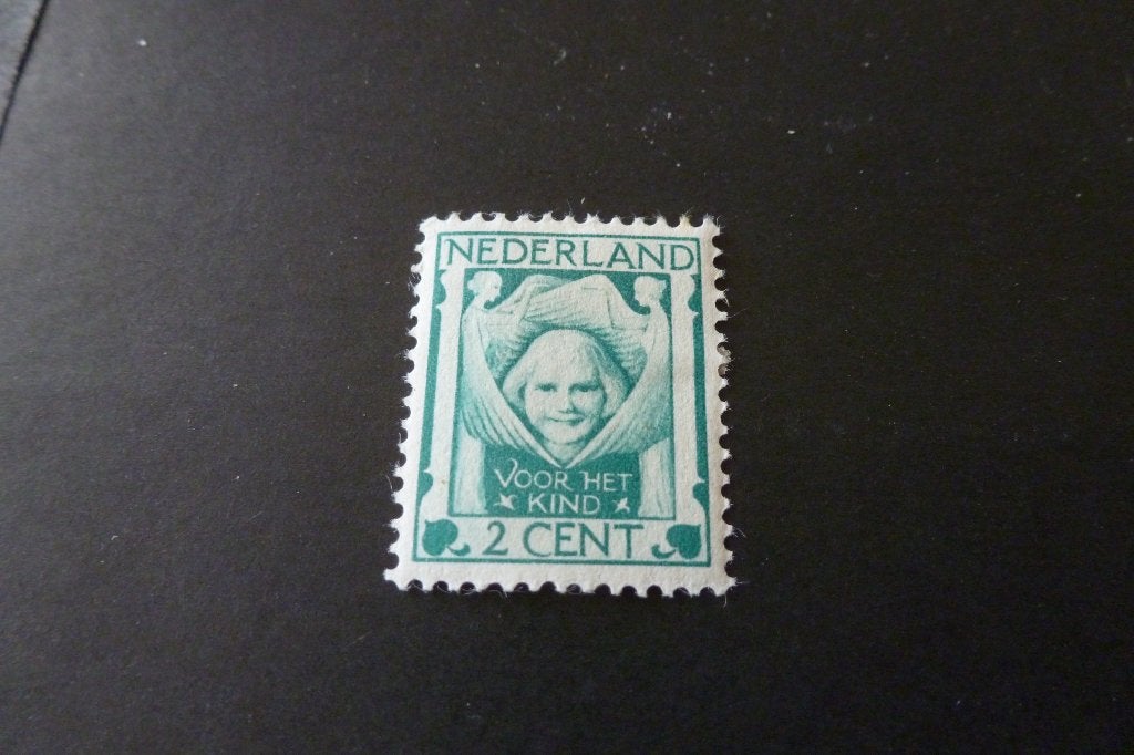 25 - oude kinderpostzegel 2 ct + 2ct 1924 ongestempeld (p 5, Ophalen of Verzenden, T/m 1940, Postfris