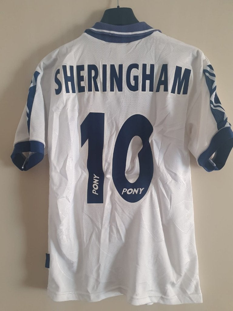 Spurs 1995 Sheringham 10 Pony Tottenham Shirt L Vintage, Verzamelen, Ophalen of Verzenden, Zo goed als nieuw, Buitenlandse clubs