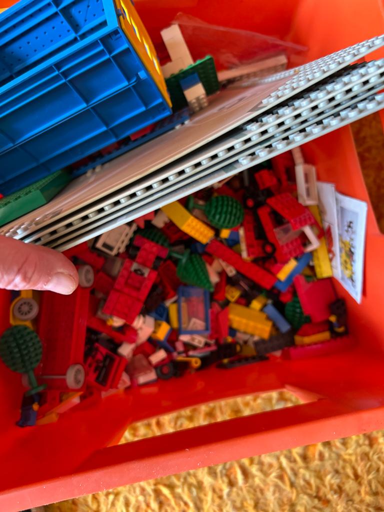 Doos / partij Lego met grondplaten en huis, Ophalen, Zo goed als nieuw, Overige merken