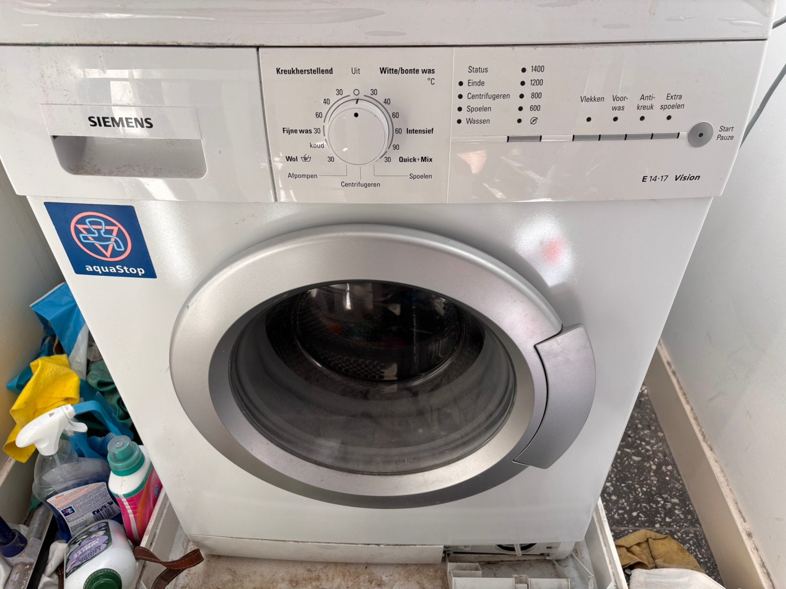 Oud ijzer wasmachine Amsterdam, Witgoed en Apparatuur, Ophalen, Gebruikt, 1200 tot 1600 toeren, Voorlader