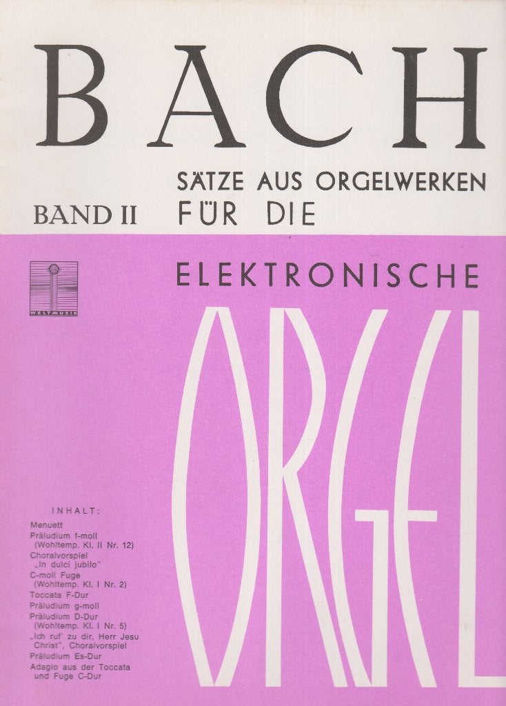 RUDOLF BARA - JOHANN SEBASTIAN BACH - BAND II, Muziek en Instrumenten, Bladmuziek, Orgel, Gebruikt, Ophalen of Verzenden, Artiest of Componist