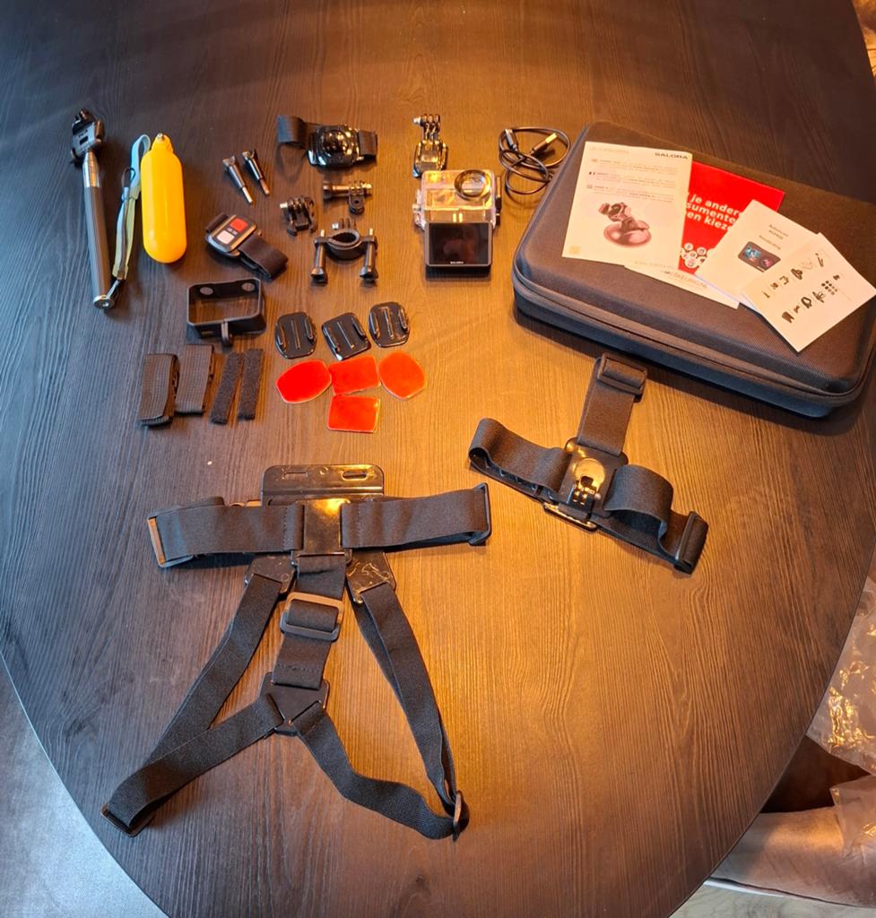 Salora Mini Actioncam 4K Set ACP950, Ophalen of Verzenden, Zo goed als nieuw, Overige merken