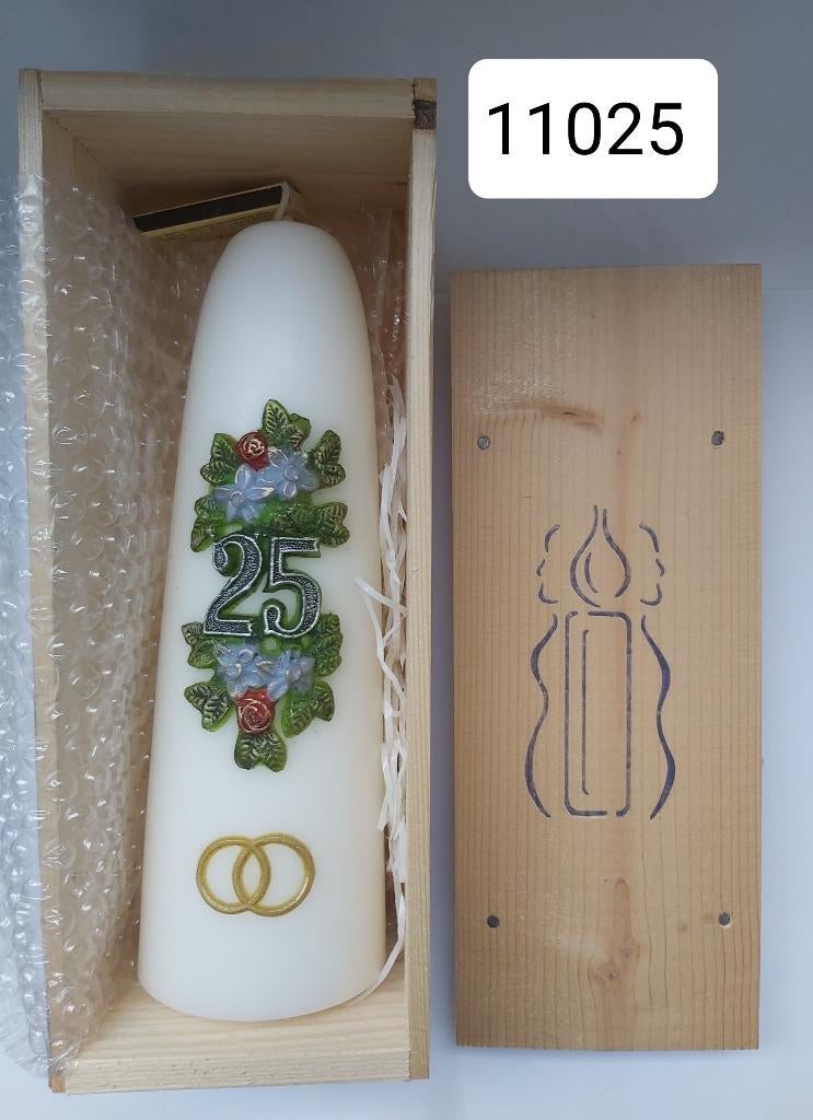Kaars Jubileum 25 jaar, Ophalen of Verzenden, Nieuw, Versiering, Verjaardag