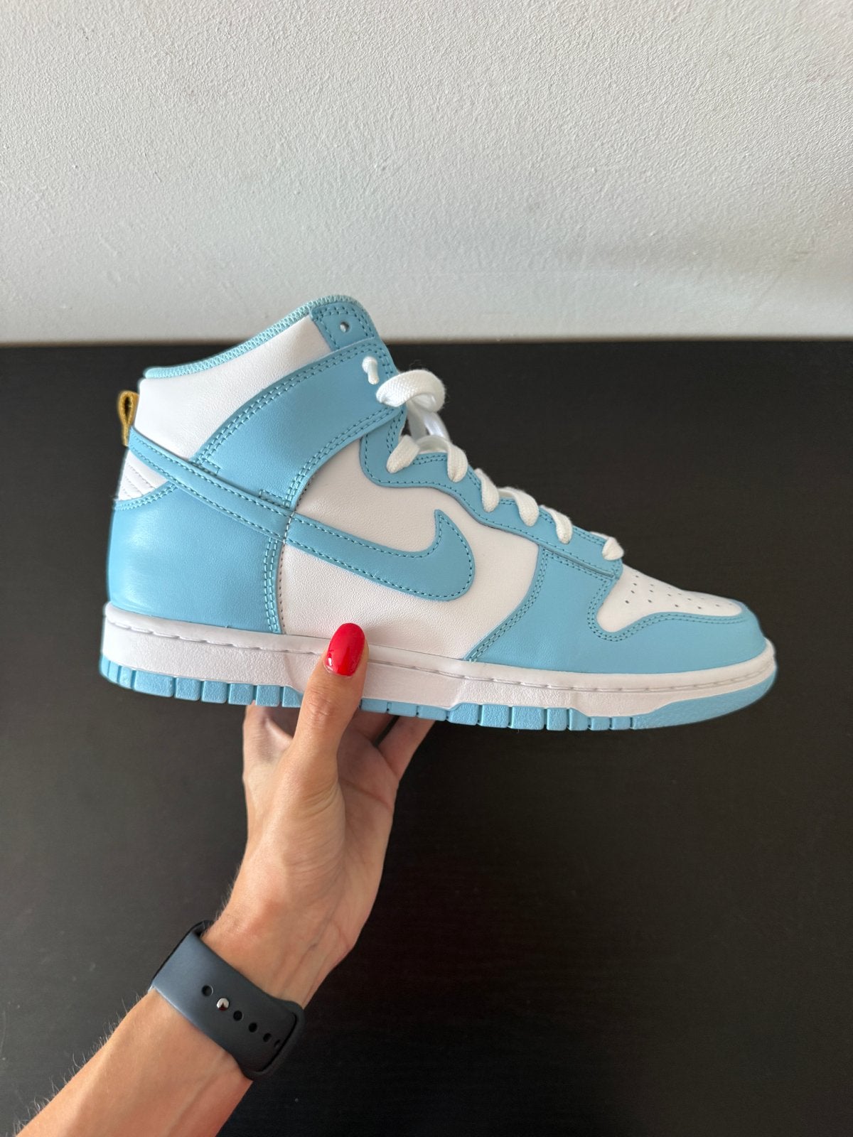 Nike Dunk High 'University Blue' - Maat 42, Verzenden, Blauw, Sneakers of Gympen, Zo goed als nieuw