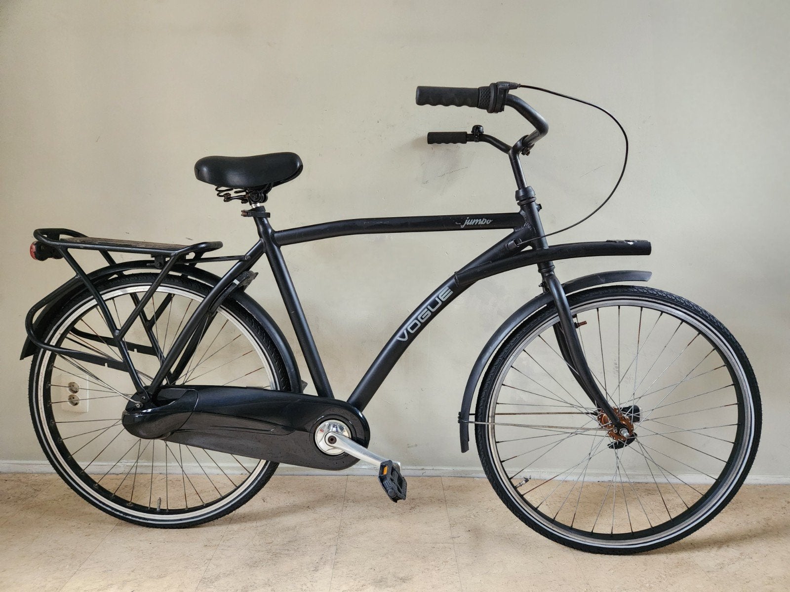Vogue Jumbo Herenfiets 28inch 3v frame cm, Overige merken, Terugtraprem, Gebruikt, Versnellingen