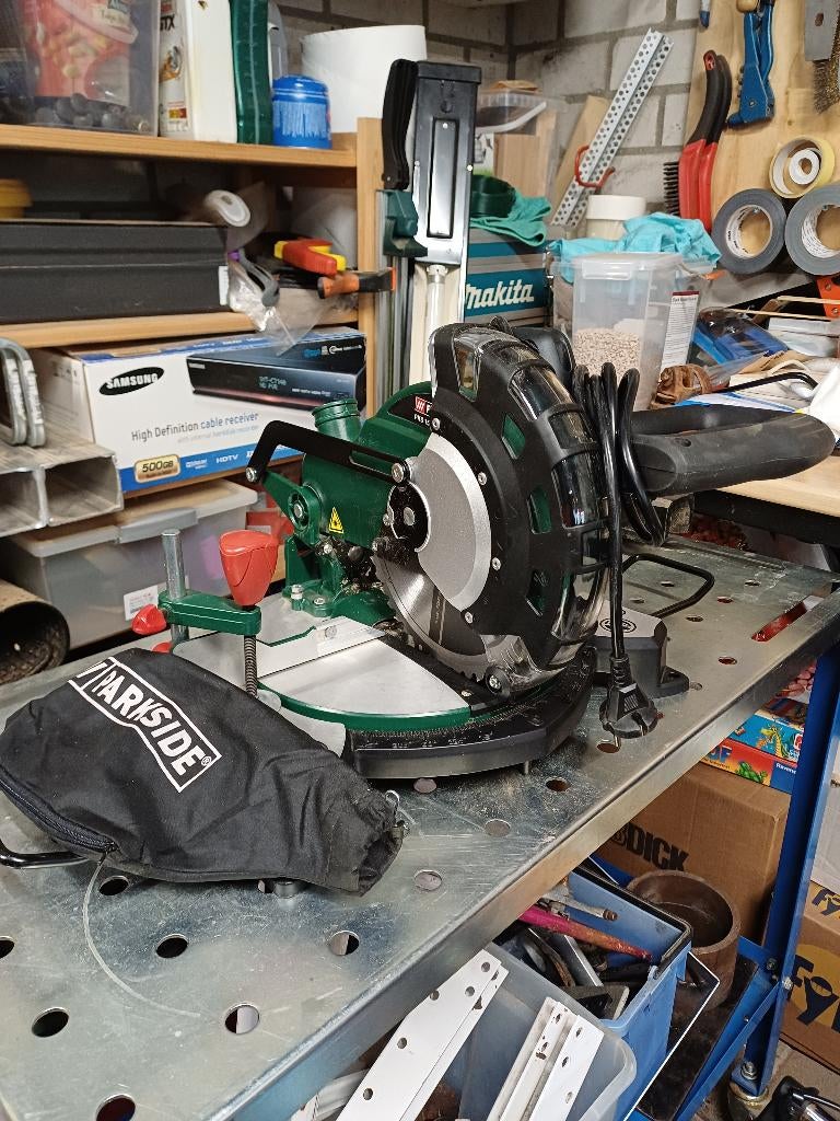 Parkside afkortzaag PKS 1500 B3, Doe-het-zelf en Verbouw, Gereedschap | Zaagmachines, Ophalen of Verzenden, Zo goed als nieuw