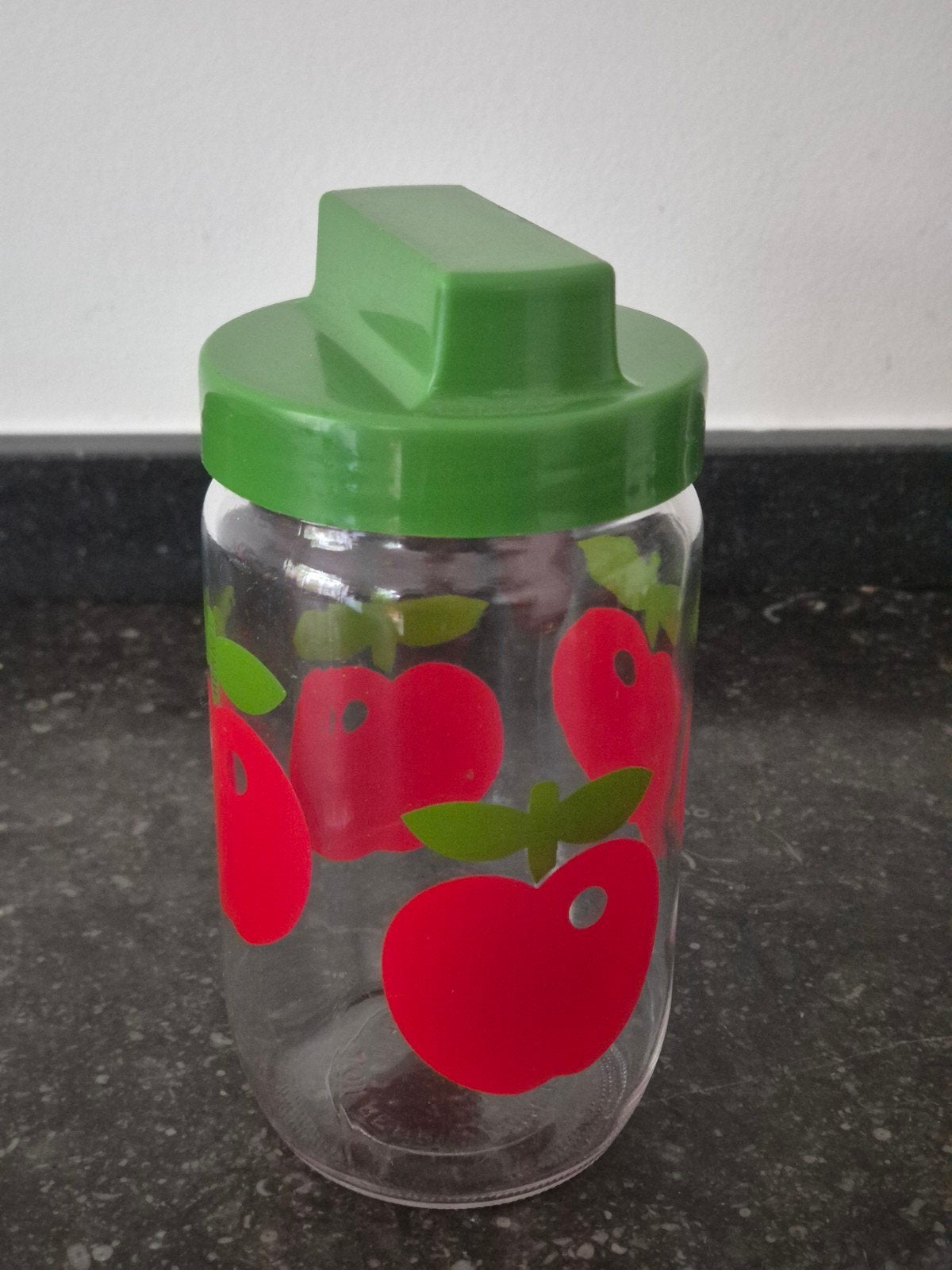 Vintage voorraadpot Henkel appelpatroon, Ophalen of Verzenden, Huis en Inrichting