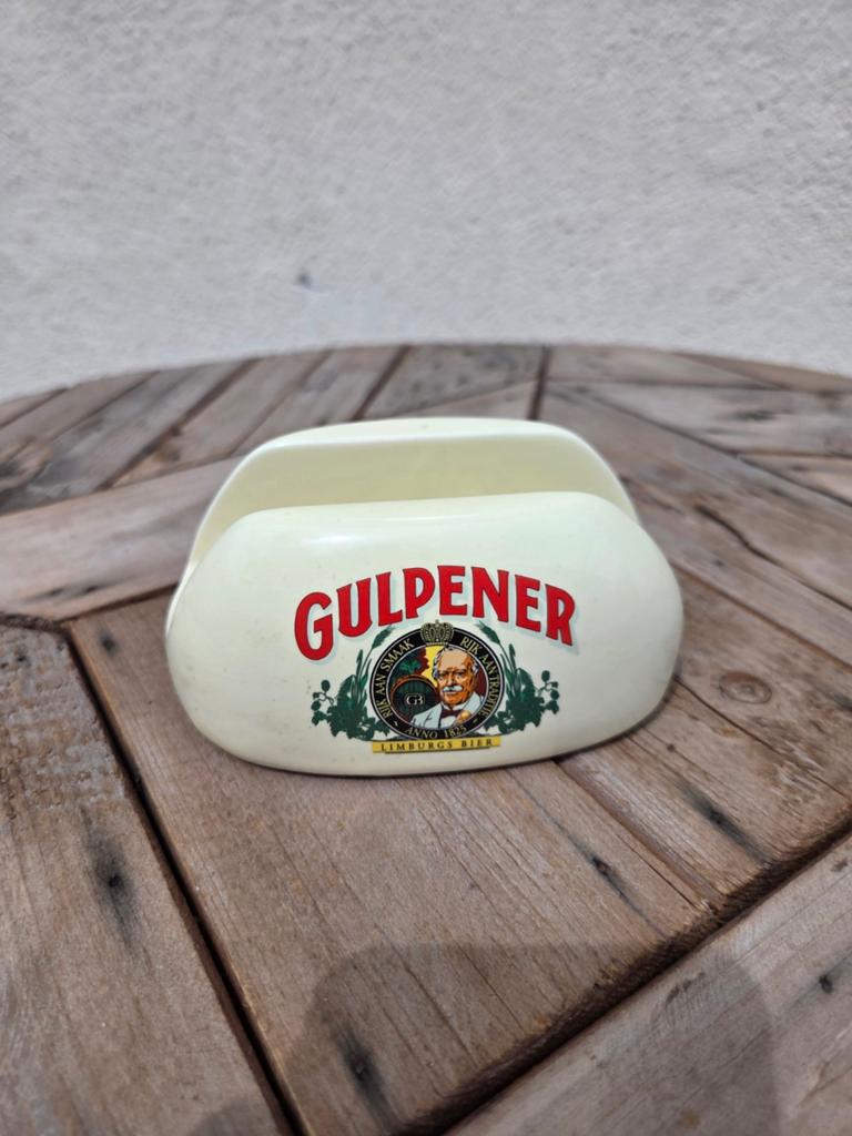 Vintage Gulpener bier viltjeshouder, Ophalen of Verzenden, Gebruikt, Overige typen, Gulpener