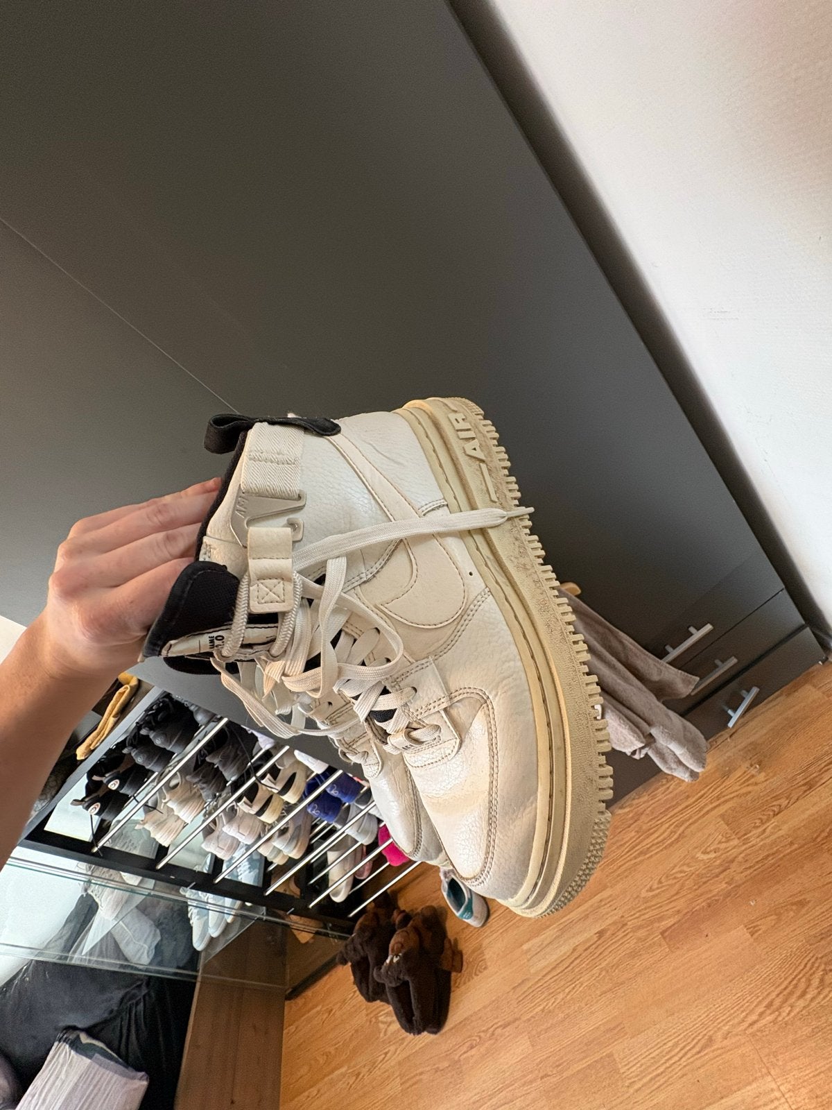 Nike Air Force 1 High Utility 2.0 Witte Sneakers, Ophalen of Verzenden, Gedragen, Wit, Sneakers of Gympen