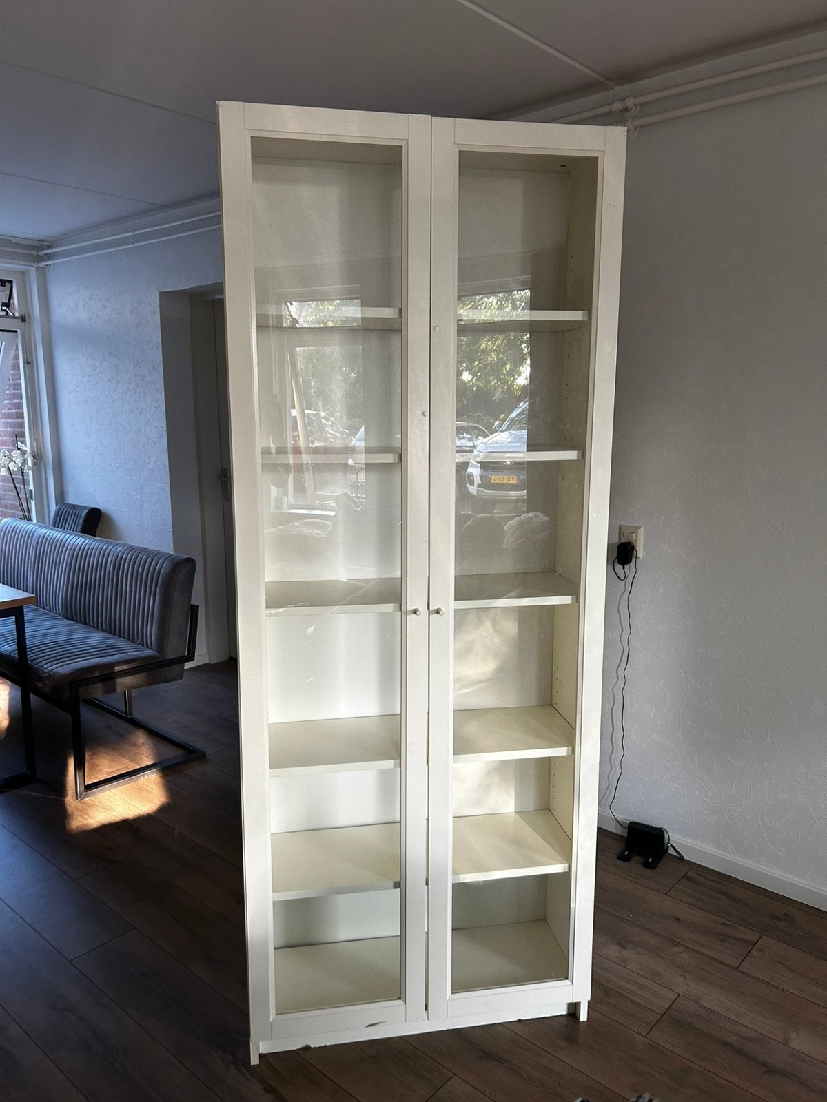 Witte vitrinekast, Ophalen, 50 tot 100 cm, Minder dan 100 cm, 25 tot 50 cm