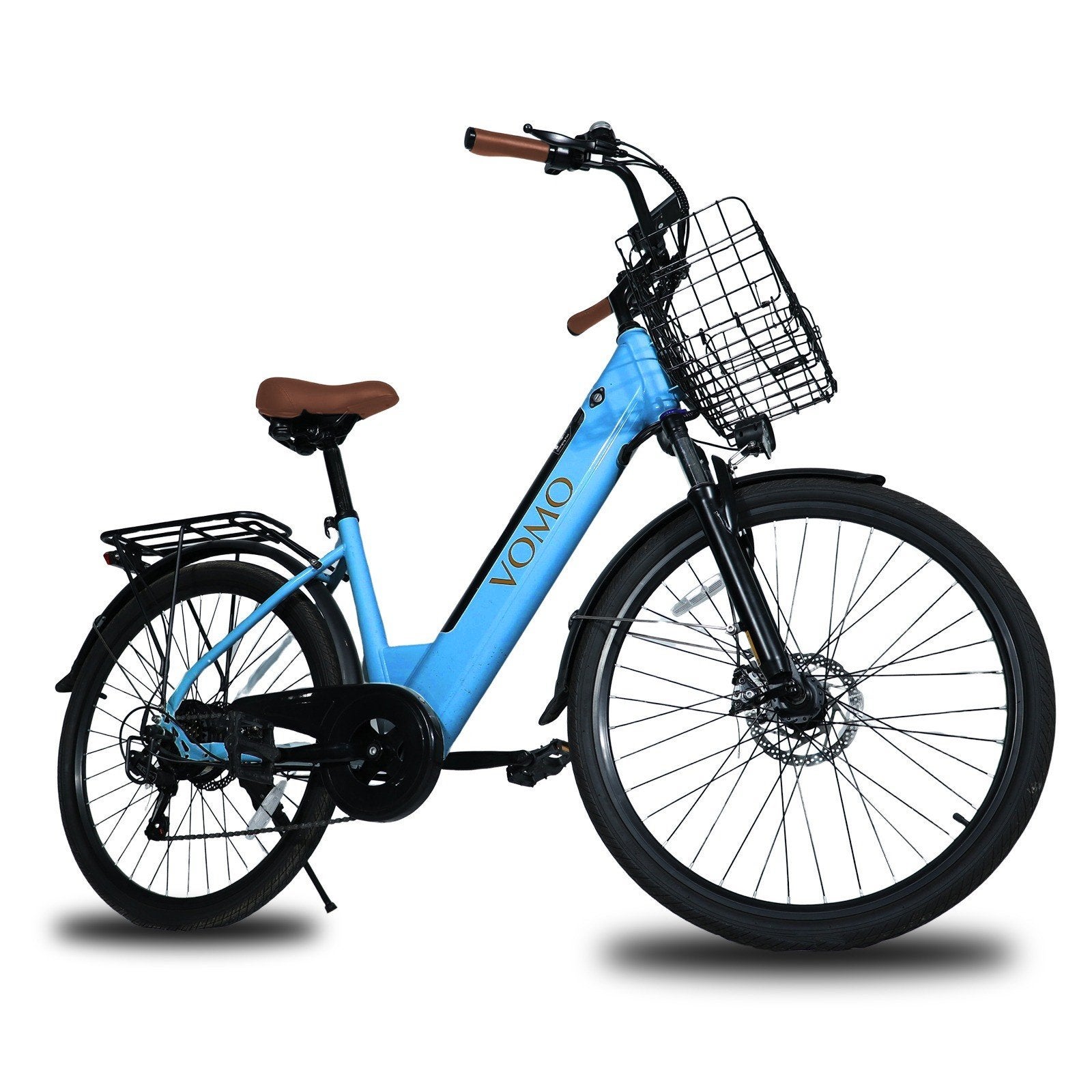Stadsfiets 28 inch Gashendel+Accessoires 80km Accu-bereik