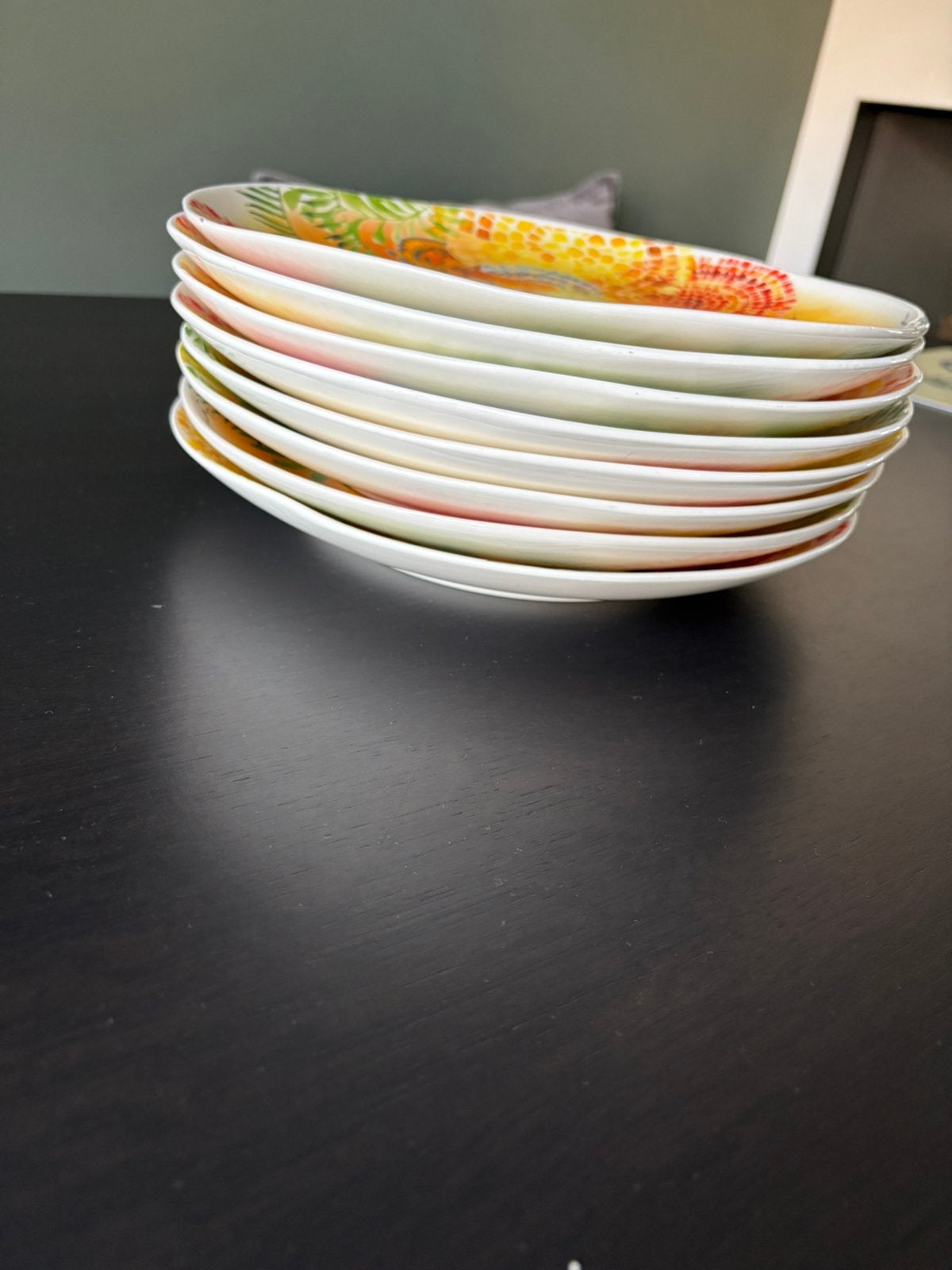 Dinerborden 8x, Huis en Inrichting, Keuken | Servies, Ophalen, Gebruikt, Bord(en), Overige stijlen