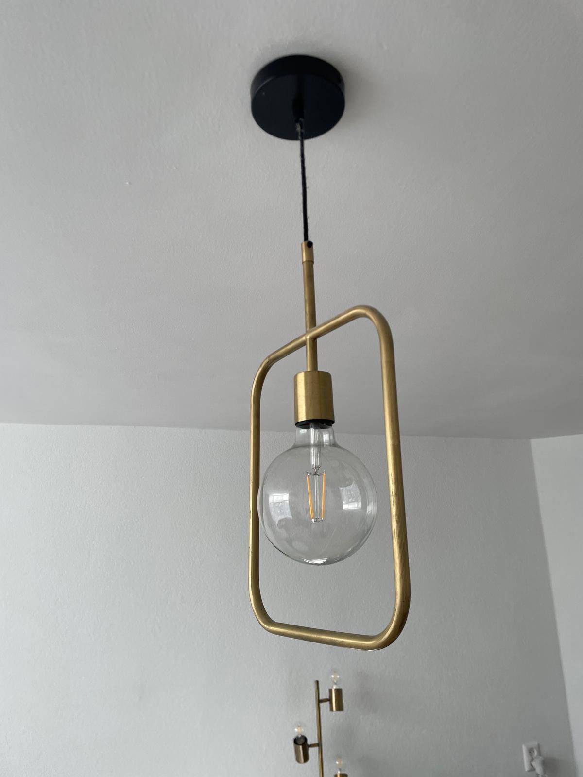 Dutchbone Cubo Hanglamp goud, Ophalen, Zo goed als nieuw