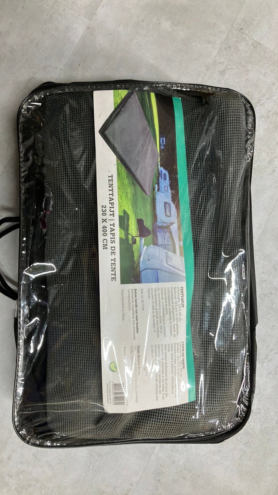 Tenttapijt PVC/polyester 230x400, Ophalen of Verzenden, Gebruikt