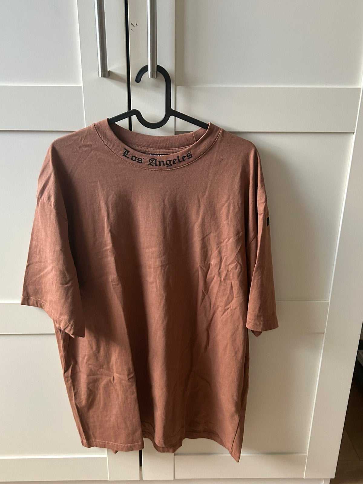 Los Angeles Crewneck T-shirt – Oversized Fit - bruin maat XL, Ophalen of Verzenden, Nieuw, Maat 56/58 (XL), Bruin