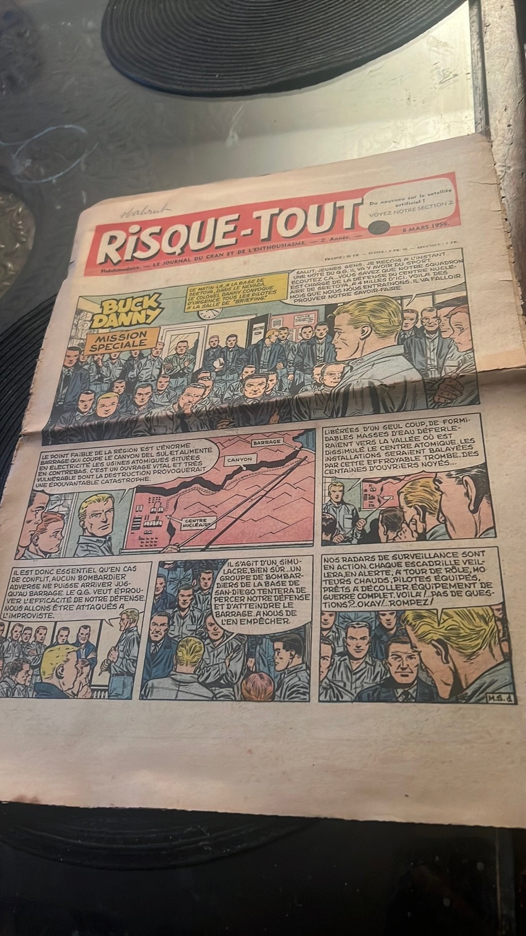 RISQUE TOUT / 8 maart 1956 / BUCK DANNY, Ophalen of Verzenden, 1940 tot 1960, Tijdschrift