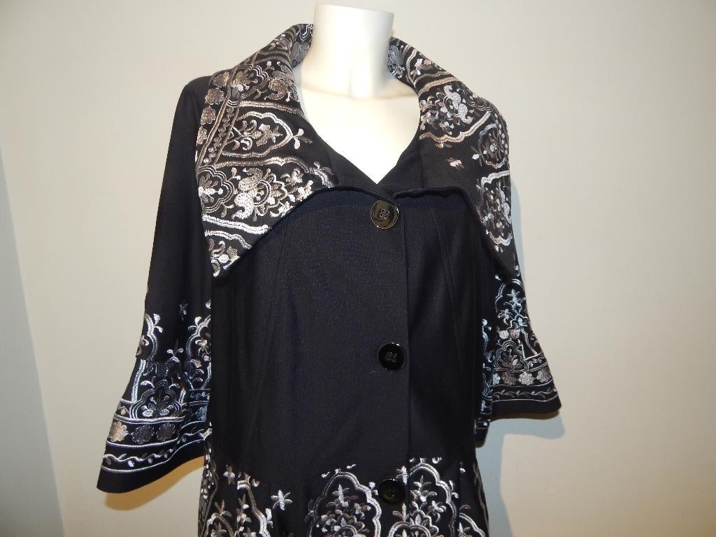 Joseph Ribkoff Ibiza styl jasje pracht borduurstel mt 40, Maat 38/40 (M), Verzenden, Zwart, Joseph Ribkoff