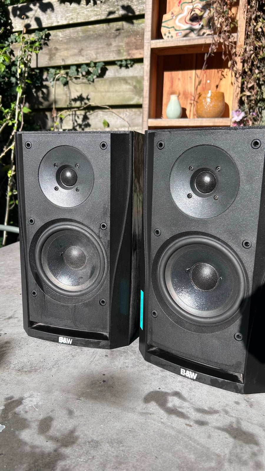 B&W DM303 Boekenplank Luidsprekers set, Ophalen, Gebruikt, 60 tot 120 watt, Bowers & Wilkins (B&W)