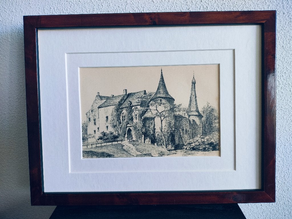 Craandijk Litho Horn Kasteel 1880 (90), Ophalen of Verzenden