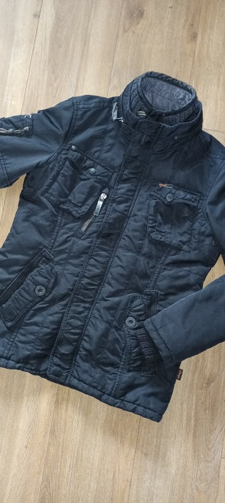 Winterjas heren maat S, Khujo, Zwart, Ophalen of Verzenden, Gedragen