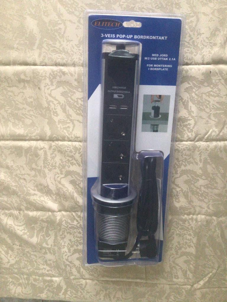 Elitech pop-up tafelstopcontact, bureau stopcontact, Ophalen of Verzenden, Nieuw