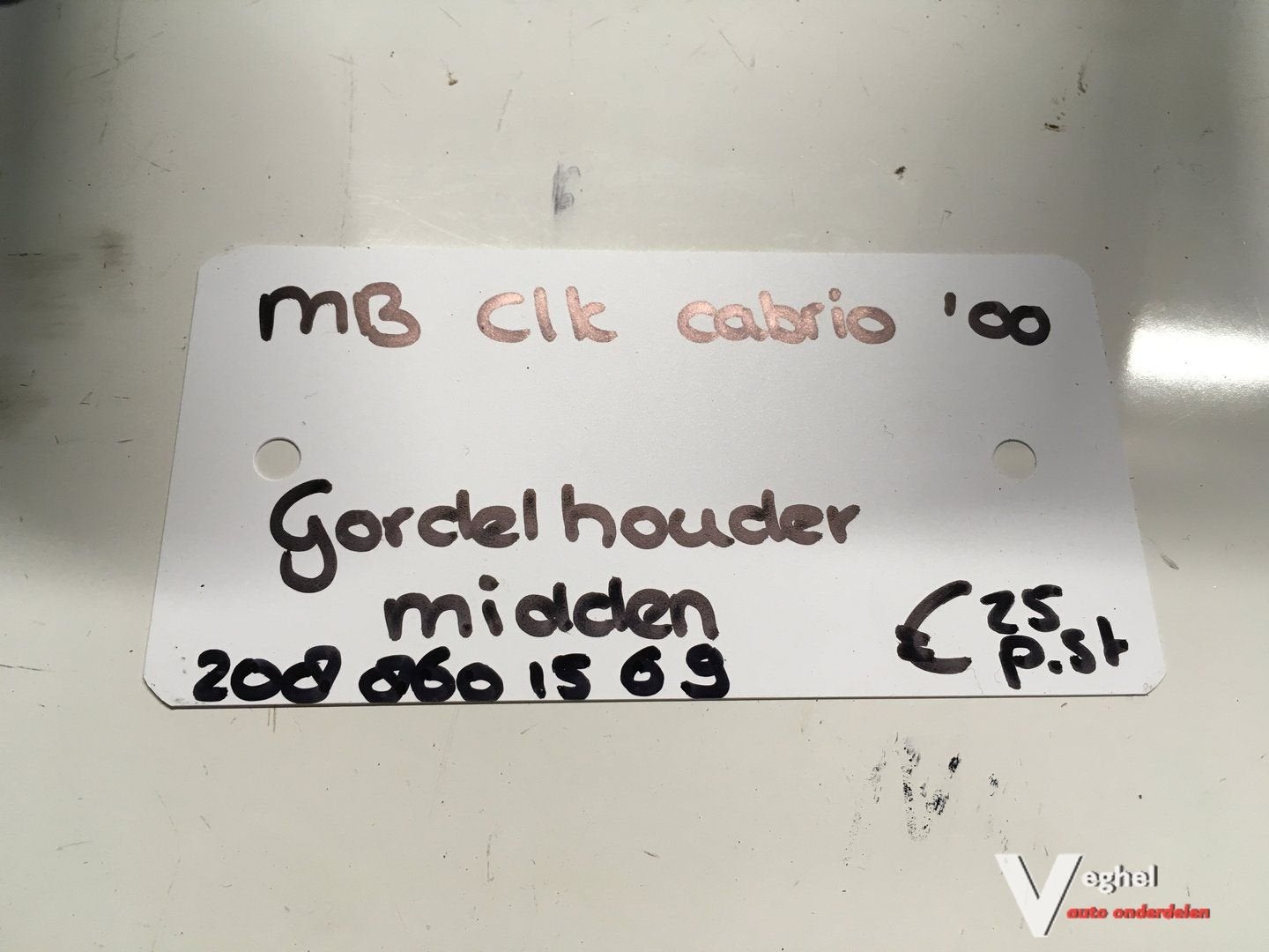 Mercedes  CLK Cabrio 2000  Gordel insteek  208 860 1569, Auto-onderdelen, Interieur en Bekleding, Gebruikt, -, -, Ophalen of Verzenden