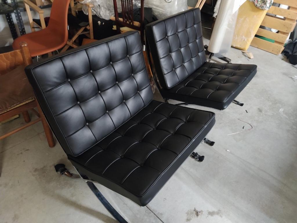 Barceloina stoelen, Eero Saarinen, Ronde tafels, Ovalen, Huis en Inrichting, Stoelen, Overige kleuren, Nieuw, Leer, Ophalen of Verzenden